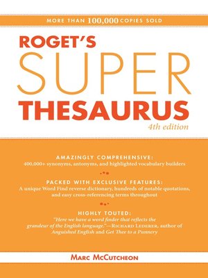 cover image of Roget's Super Thesaurus
